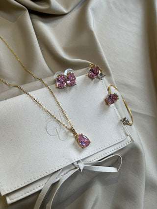 A Y R A Set of 4 in pink