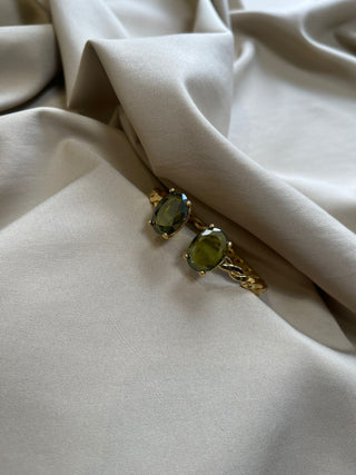 Olive cuff bangle
