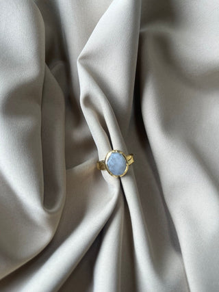 Moonstone oval ring