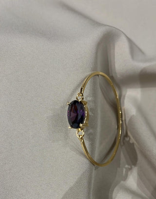 A Y R A purple clasp bangle