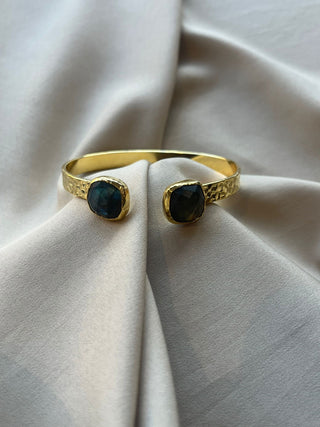 Labrodite cuff bangle