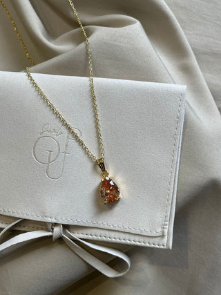 A Y R A Necklace in coral