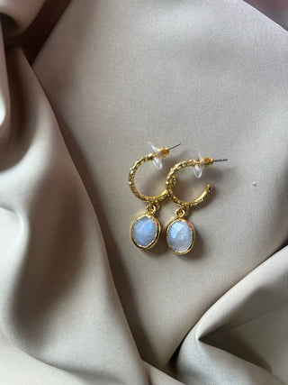 Moonstone Oval earrings