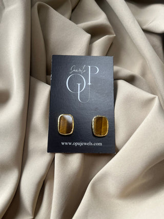 Tiger eye earrings