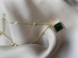 Green Anklet (Dainty Ball Chain)